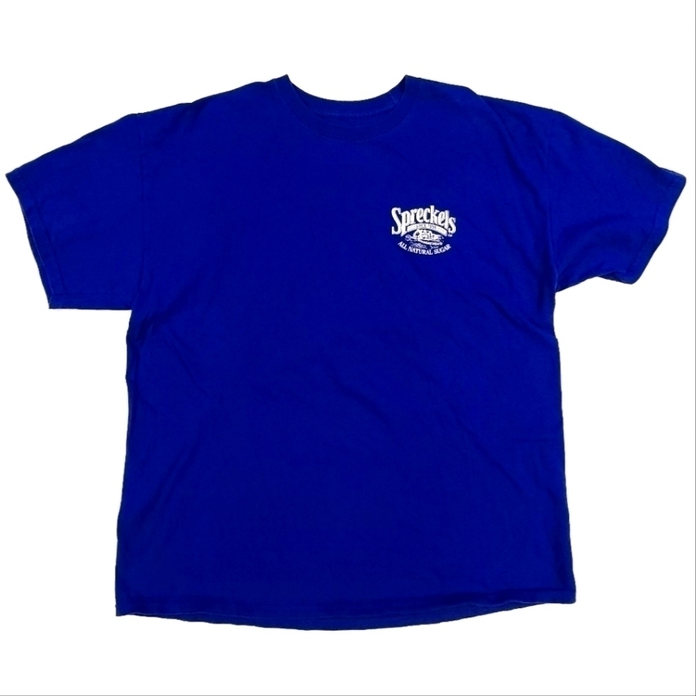 𝅺3/$20 Hanes Blue Spreckels Sugar T-Shirt